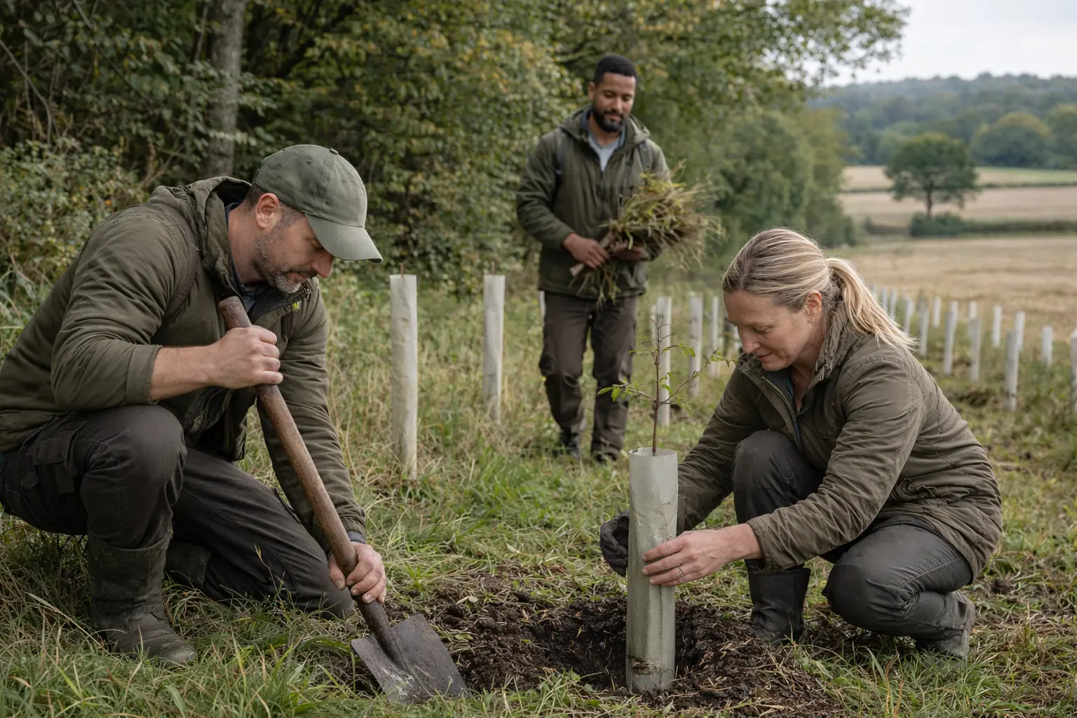 Native tree planting